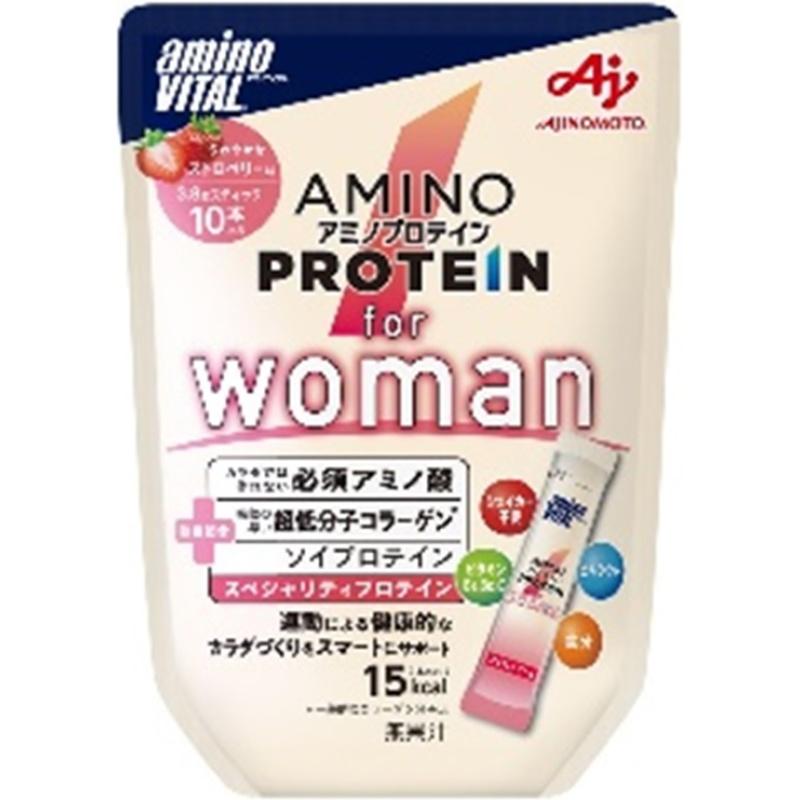 Amino Vital Amino Protein for Woman Strawberry Flavor 3.8g x 10
Amino Vital Amino Protein for Woman Strawberry Flavor 3.8g x 10
