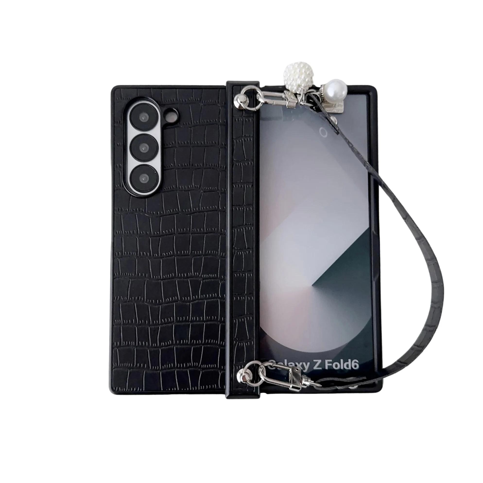 Wrist Strap Alligator Pattern PU Leather Phone Case for Samsung Galaxy Z Fold 7 6 5 4 3 5G Fold7 Protection Shockproof Cover Galaxy Z Fold6 чорний
Wrist Strap Alligator Pattern PU Leather Phone Case for Samsung Galaxy Z Fold 7 6 5 4 3 5G Fold7 Protection Shockproof Cover Galaxy Z Fold6 чорний