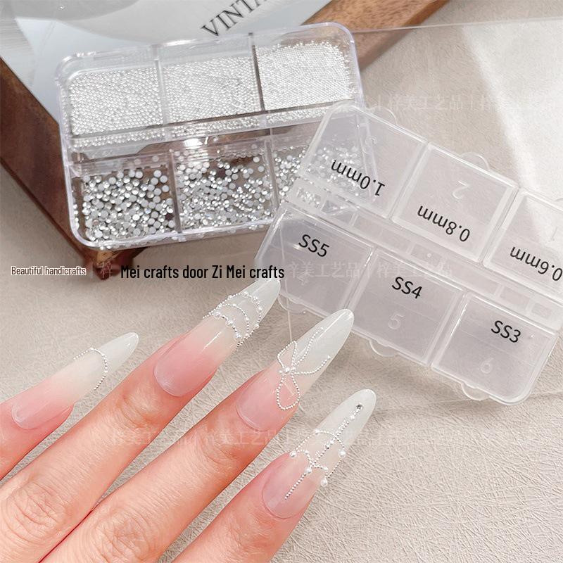 Japanese High-Shine Pearl Flat-Back Rhinestones for Nail Art - Mixed Pack of Mini Round Diamonds
Japanese High-Shine Pearl Flat-Back Rhinestones for Nail Art - Mixed Pack of Mini Round Diamonds
