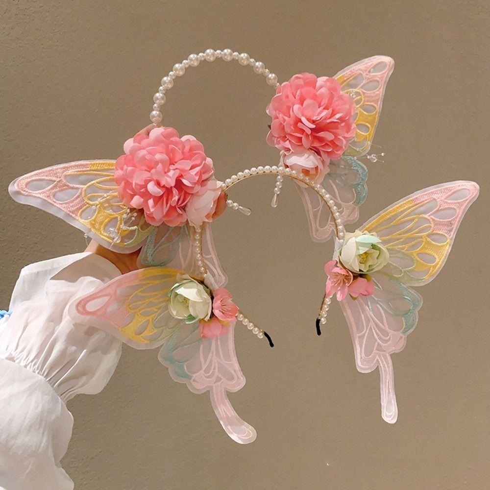 Lolita Elf Ear Butterfly Headband Pearl Princess Headband Elegant Flower Headband Kids Gift Style 2
Lolita Elf Ear Butterfly Headband Pearl Princess Headband Elegant Flower Headband Kids Gift Style 2