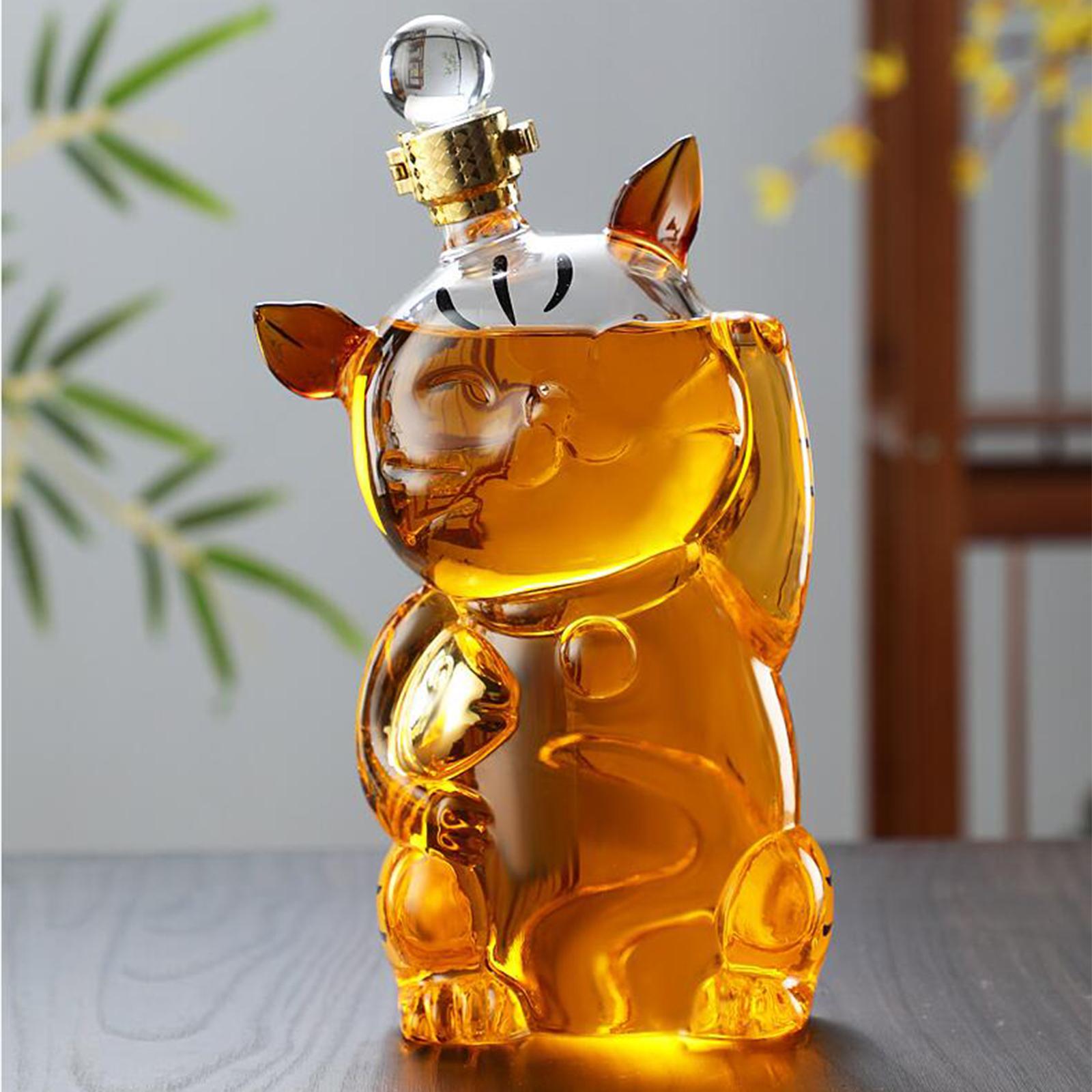 Cat Shaped Large Decanter Glass with Airtight Stopper Drinkware Dispenser for Restaurant Party Kitchen Gift прозорий
Cat Shaped Large Decanter Glass with Airtight Stopper Drinkware Dispenser for Restaurant Party Kitchen Gift прозорий