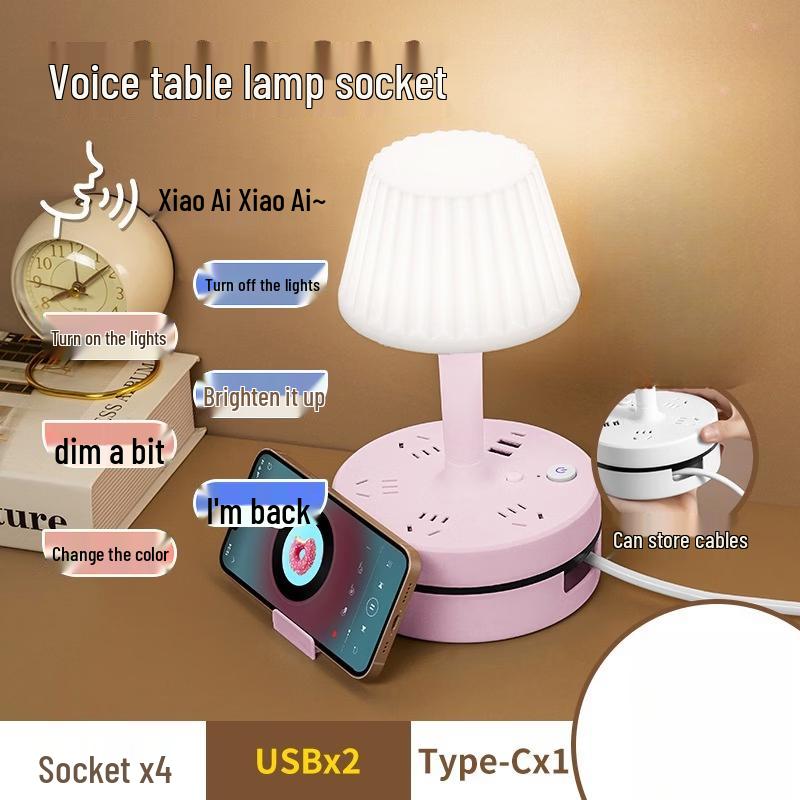 oeny F5 Voice-Controlled Desk Lamp with Power Strip
oeny F5 Voice-Controlled Desk Lamp with Power Strip