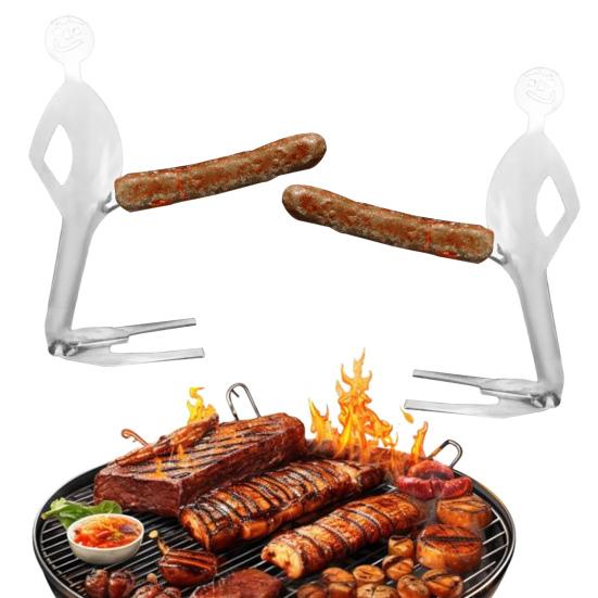 Funny Sausage Rack Stand Man Hot Dog Holder Reusable Hot Dog Roaster Hands-free Cooking Tools for Camping Party 1pc
Funny Sausage Rack Stand Man Hot Dog Holder Reusable Hot Dog Roaster Hands-free Cooking Tools for Camping Party 1pc