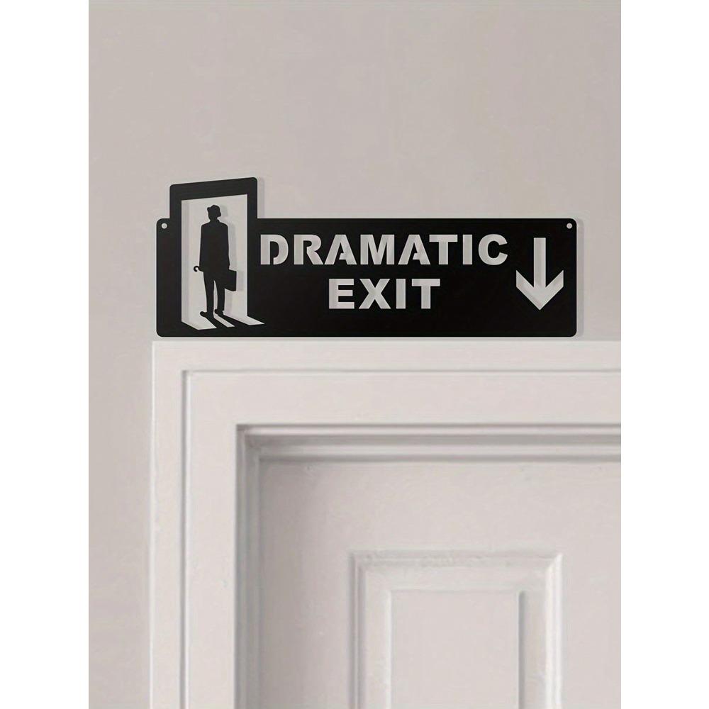 «Drmatic Exit» Юмористические металлические дверные топперы — декоративные знаки, вдохновленные сюжетами фильмов, настенные художественные таблички для дома и офиса, идеальный подарок для новых домовладельцев drama exit чёрный
«Drmatic Exit» Юмористические металлические дверные топперы — декоративные знаки, вдохновленные сюжетами фильмов, настенные художественные таблички для дома и офиса, идеальный подарок для новых домовладельцев drama exit чёрный