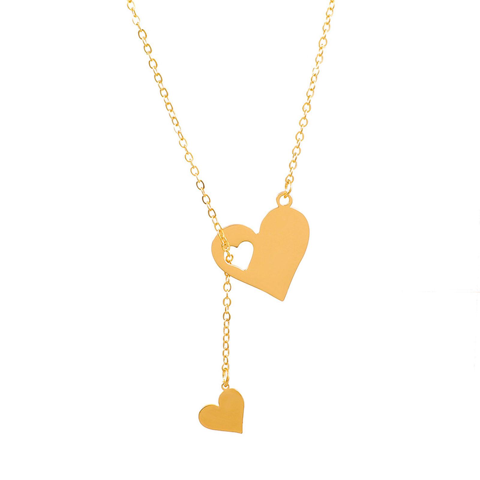 304 Stainless Steel Valentine s Day Necklace Heart Hollow Pendant Fashion Jewelry For Women Gifts 47cm(18 4/8 ) long, 1 Piece
304 Stainless Steel Valentine s Day Necklace Heart Hollow Pendant Fashion Jewelry For Women Gifts 47cm(18 4/8 ) long, 1 Piece