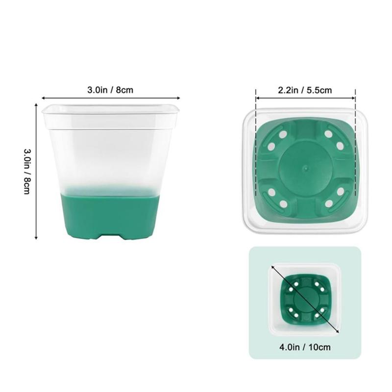 10Pcs 3 Inch Seedling Seed Starter Pots Durable Plastic Reinforced Clear Nursery Pots With Silicone Base For Easy Transplant темно-зелений колір
10Pcs 3 Inch Seedling Seed Starter Pots Durable Plastic Reinforced Clear Nursery Pots With Silicone Base For Easy Transplant темно-зелений колір