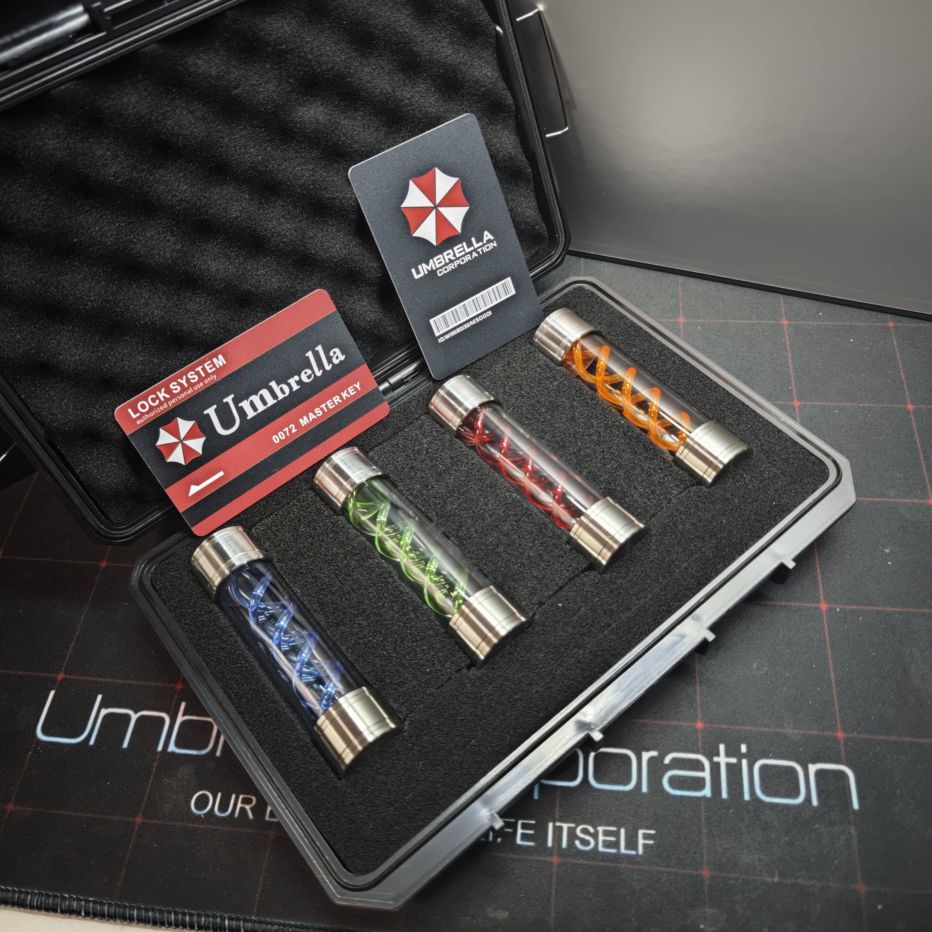 Umbrella Medical Vial Figure - T-Virus Sample Container Handmade Collectible Game Display for Survival Horror Fans
Umbrella Medical Vial Figure - T-Virus Sample Container Handmade Collectible Game Display for Survival Horror Fans