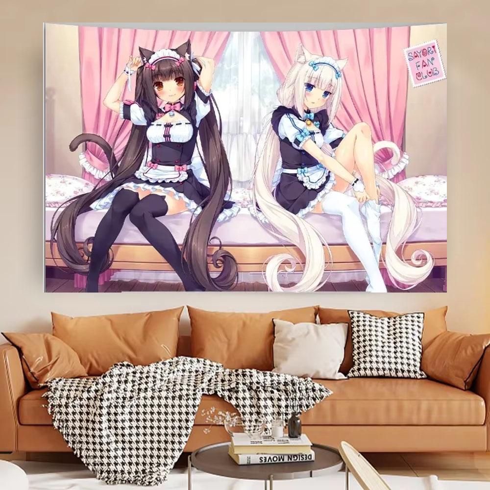 Nekoparas Anime Wall Tapestry Cute Psychedelic Style Background Cloth Pink Room Wall Decor Hanging Flag for Girls Dormitory 74x94cm(29x37in)
Nekoparas Anime Wall Tapestry Cute Psychedelic Style Background Cloth Pink Room Wall Decor Hanging Flag for Girls Dormitory 74x94cm(29x37in)