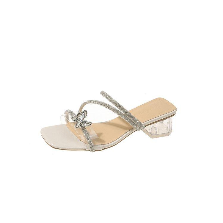 2025 summer new fairy wind butterfly accessories one-character crystal square heel versatile fashion cool slippers 35 бежевий
2025 summer new fairy wind butterfly accessories one-character crystal square heel versatile fashion cool slippers 35 бежевий