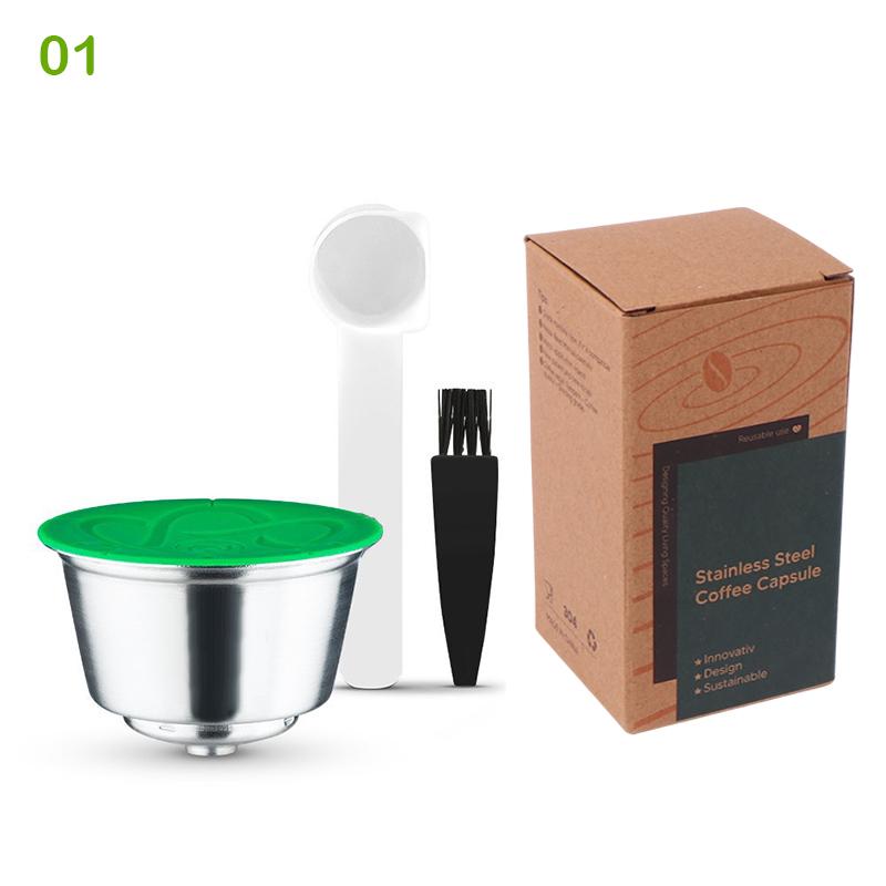 Кофейная капсула для Dolce Gusto Mini Me, многоразовая, заправляемая, из нержавеющей стали, фильтр-чашка для кофе, фильтры из нержавеющей стали