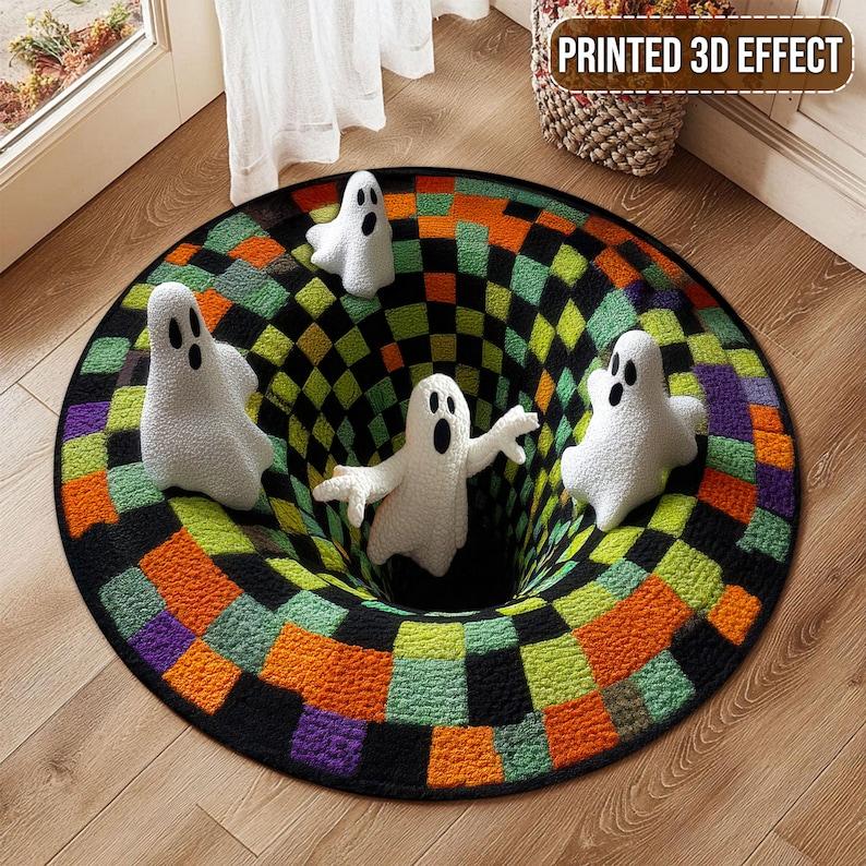 Printed 3D effect Ghost Printed Halloween Doormat, Spooky Welcome Mat for Front Door, Scary Indoor Outdoor Rug, Fall Home Decor Diameter 100cm
Printed 3D effect Ghost Printed Halloween Doormat, Spooky Welcome Mat for Front Door, Scary Indoor Outdoor Rug, Fall Home Decor Diameter 100cm
