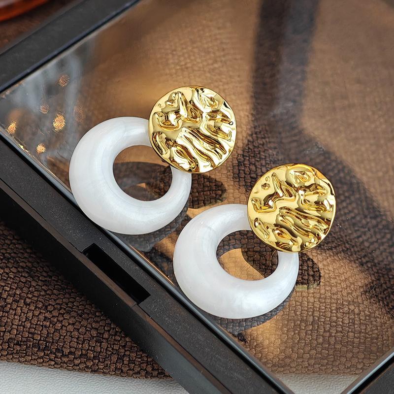 Stainless Steel Colorful Stone Round Card Pendant Earrings For Women Personality Party Jewelry Gifts Wholesale
Stainless Steel Colorful Stone Round Card Pendant Earrings For Women Personality Party Jewelry Gifts Wholesale