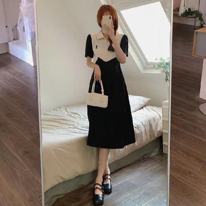 Large size women s clothing contrasting color splicing POLO neck dress women s summer fat mm design sense split ends close waist and thin skirt 4XL
Large size women s clothing contrasting color splicing POLO neck dress women s summer fat mm design sense split ends close waist and thin skirt 4XL