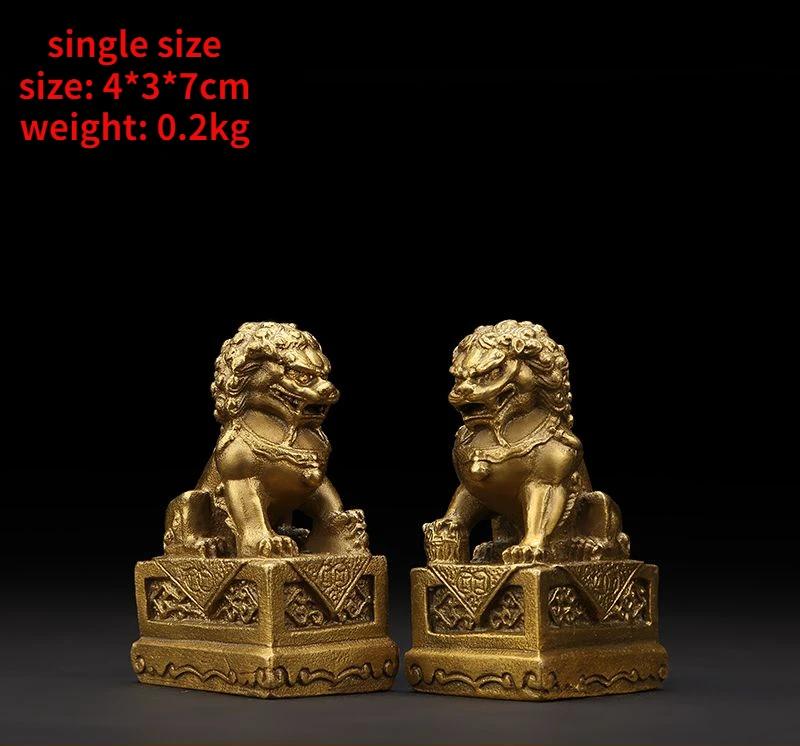 1pair Attracting Wealth Copper Lion Ornaments Home Living Room Bedroom Office Decoration
1pair Attracting Wealth Copper Lion Ornaments Home Living Room Bedroom Office Decoration
