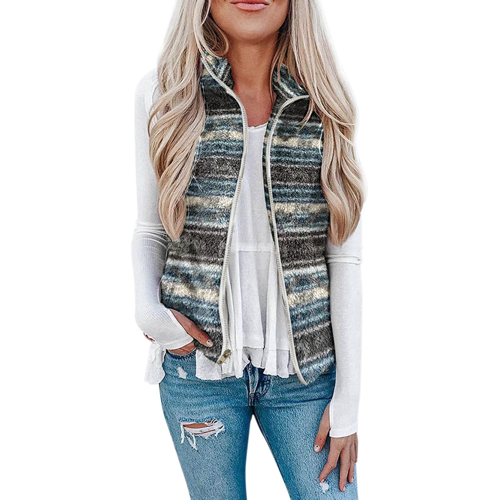 Women s Casual Ethnic Tie Printed Semi High Collar Zipper Plush Vest Coat M
Women s Casual Ethnic Tie Printed Semi High Collar Zipper Plush Vest Coat M