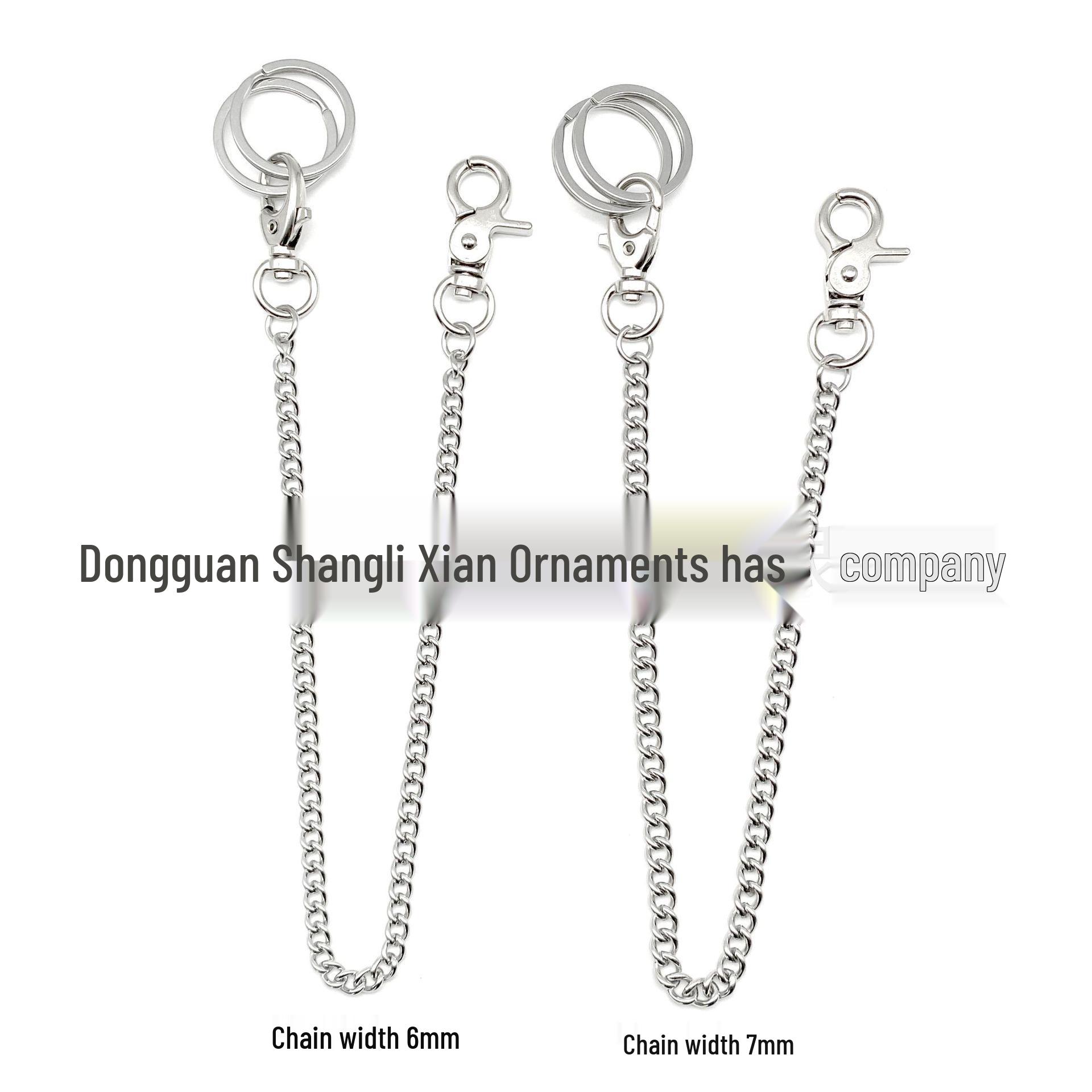 Men s Stainless Steel Anti-Lost Waist Keychain with Dog Buckle and Punk Twist Design Total Length 40cm
Men s Stainless Steel Anti-Lost Waist Keychain with Dog Buckle and Punk Twist Design Total Length 40cm
