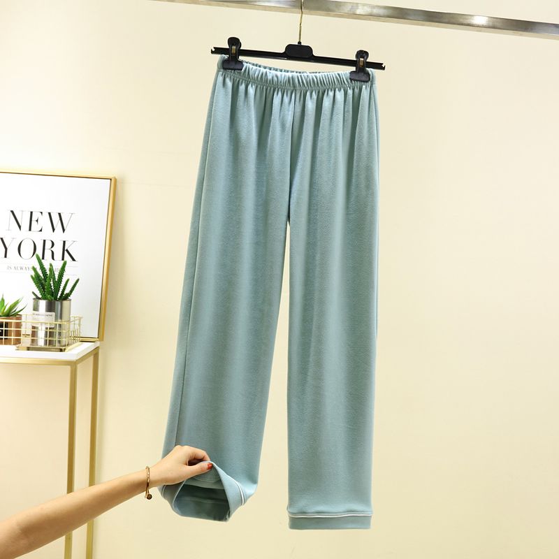 Thick Loose Pajama Pants Women Winter plus Velvet Home Leisure Loose Plus size Wide Leg Pants Can Be Worn outside Fleece-lined Straight Pants Pea green L (Recommendation 50.00 kg-60.00 kg
Thick Loose Pajama Pants Women Winter plus Velvet Home Leisure Loose Plus size Wide Leg Pants Can Be Worn outside Fleece-lined Straight Pants Pea green L (Recommendation 50.00 kg-60.00 kg