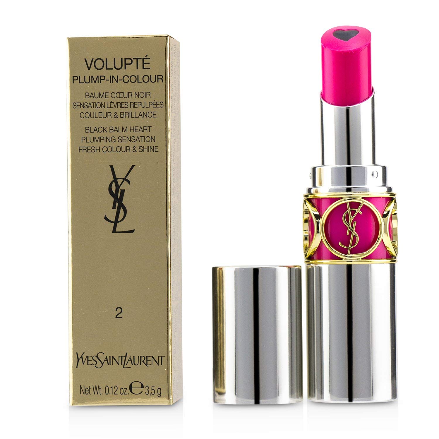 Yves Saint Laurent Volupte Plump in Color Lip Balm 02 Ослепительная фуксия - # (Прохладная фуксия) 3,5 г/0,12 унции
Yves Saint Laurent Volupte Plump in Color Lip Balm 02 Ослепительная фуксия - # (Прохладная фуксия) 3,5 г/0,12 унции