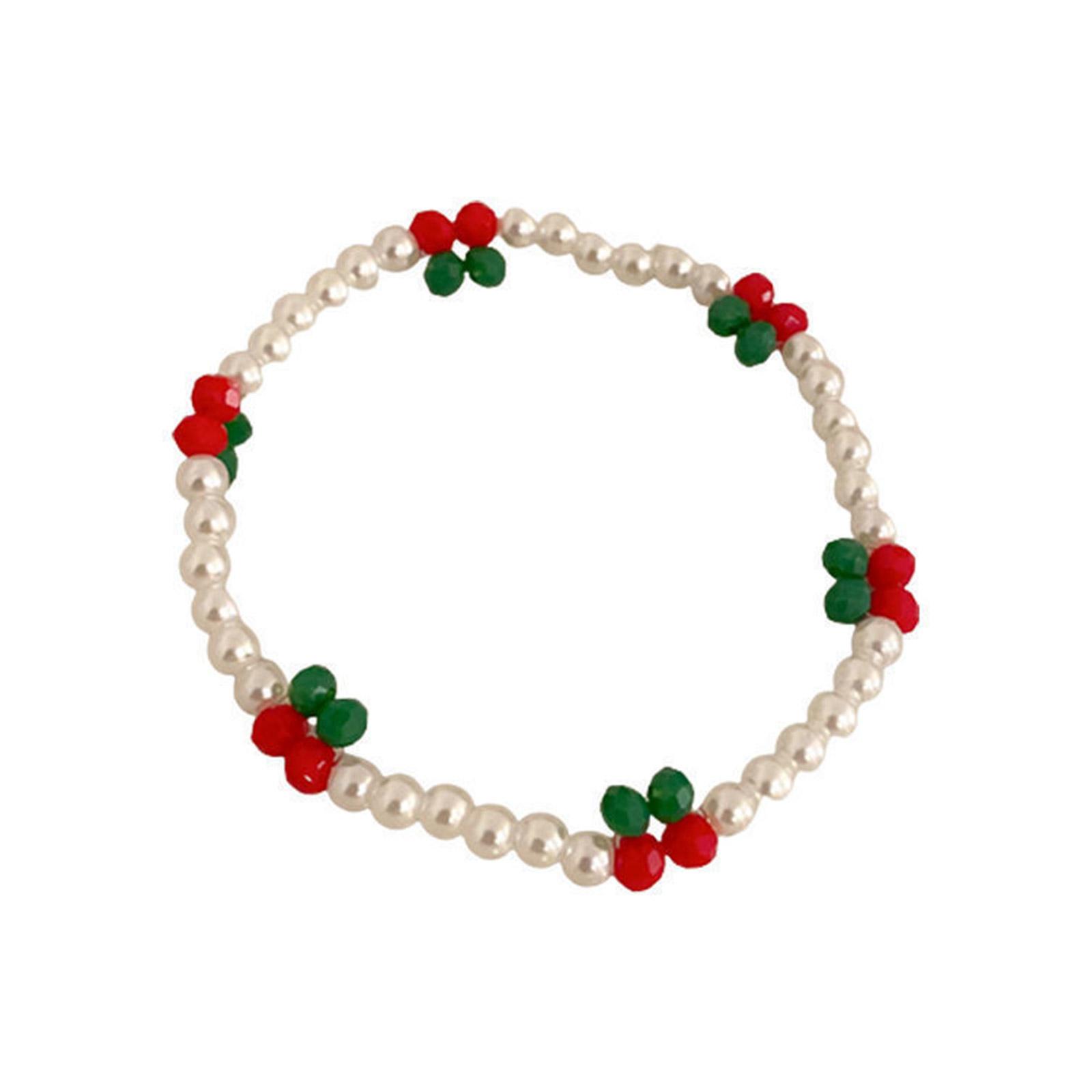 Simple Pastoral Style Elastic Bracelet Colorful Imitation Pearls and Sparkling Crystals Handchain Accessory for Women червоний
Simple Pastoral Style Elastic Bracelet Colorful Imitation Pearls and Sparkling Crystals Handchain Accessory for Women червоний
