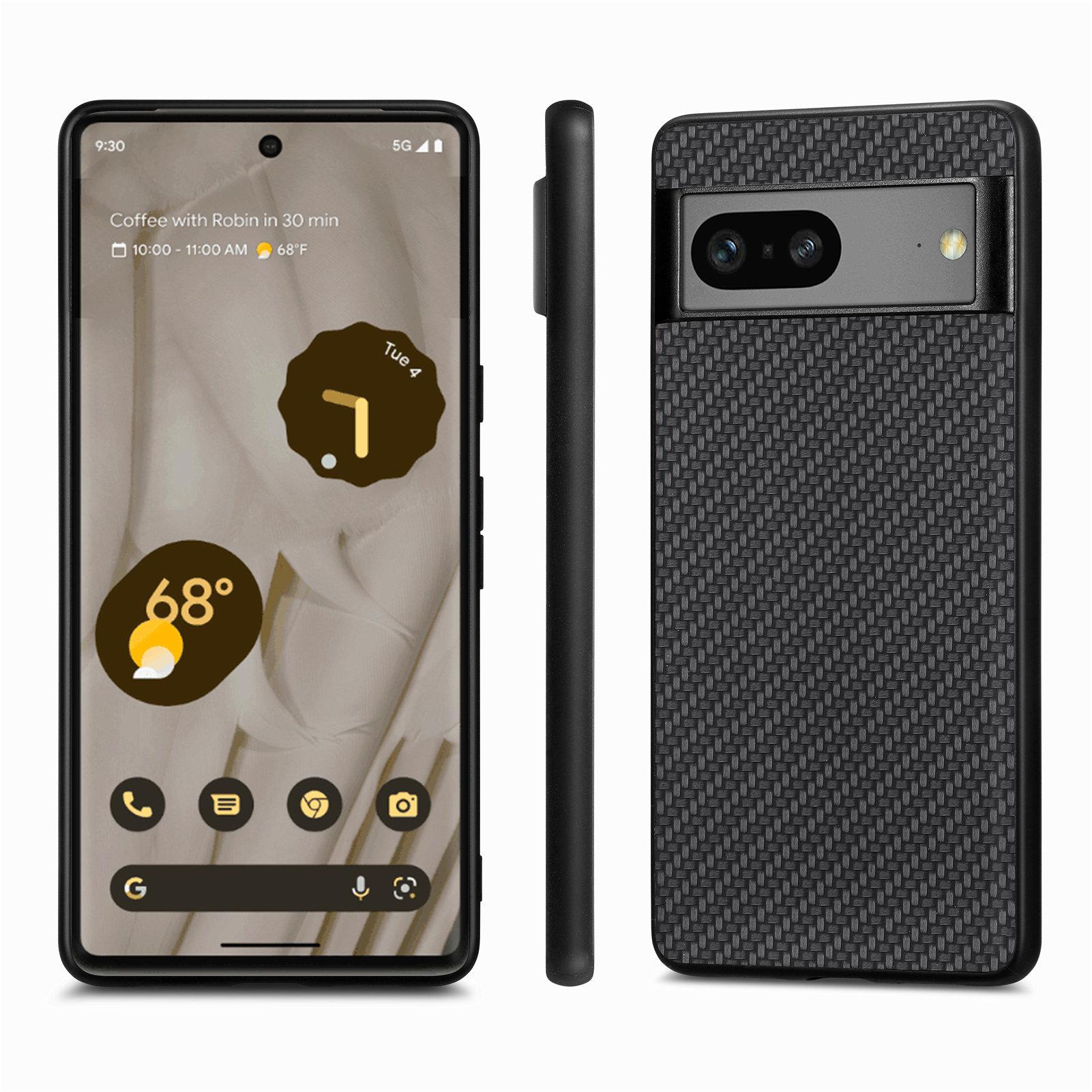For Google Pixel 7a 5G Carbon Fiber Texture Phone Back Case PU Leather Coated PC+TPU Shockproof Cover Black
For Google Pixel 7a 5G Carbon Fiber Texture Phone Back Case PU Leather Coated PC+TPU Shockproof Cover Black