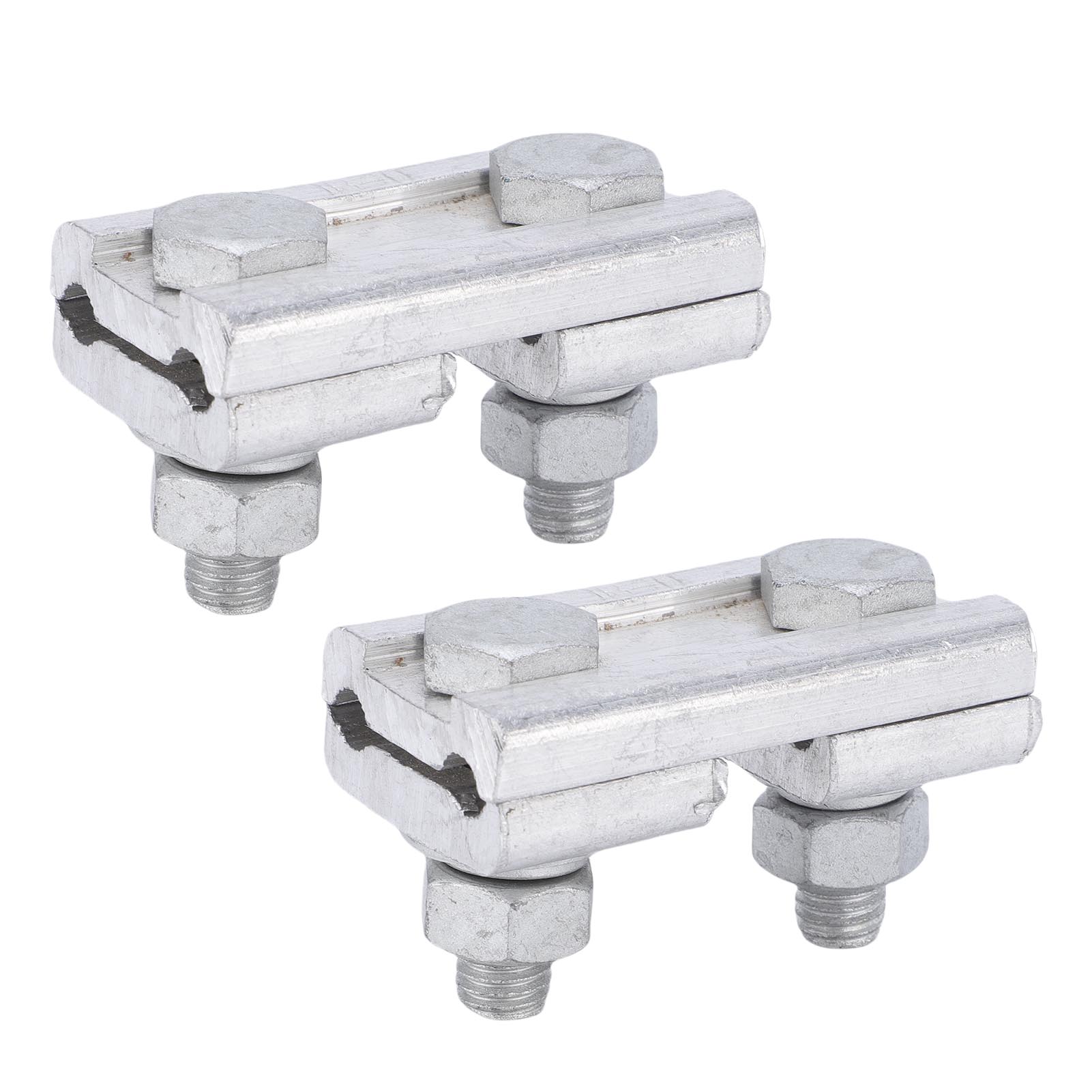 2 Pcs Parallel Groove Clamp Extruded Aluminum Alloy 2 Bolts Parallel Groove Clamp Wire Connector for 16 25mm² Wires
2 Pcs Parallel Groove Clamp Extruded Aluminum Alloy 2 Bolts Parallel Groove Clamp Wire Connector for 16 25mm² Wires