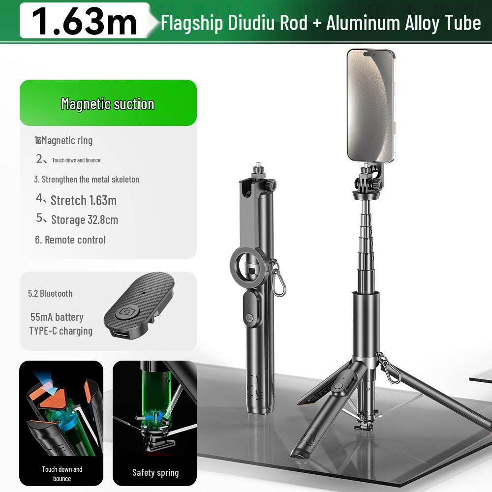 New Magnetic Touch-to-Open Selfie Stick with Tripod & Live Broadcast Gadget - Lazy Edition
New Magnetic Touch-to-Open Selfie Stick with Tripod & Live Broadcast Gadget - Lazy Edition