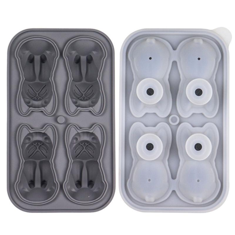 4 Cavity Bulldog Ice Mold Ice Cube Tray Ice Cube Mold Silicone Ice Cube Tray For Whiskey Cocktail Party Supplies сірий колір
4 Cavity Bulldog Ice Mold Ice Cube Tray Ice Cube Mold Silicone Ice Cube Tray For Whiskey Cocktail Party Supplies сірий колір