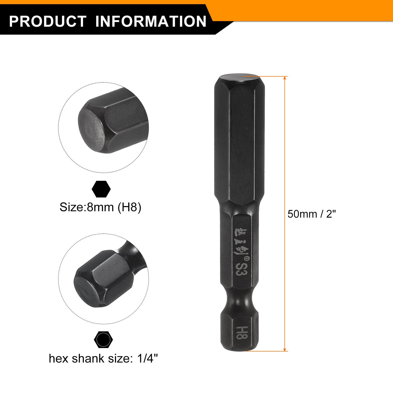 10/15pcs H1.5 H2 H2.5 H3 H4 H5 H6 H8 H10 Hex Head Wrench Drill Bit Metric 1/4 Hex Shank Magnetic Impact Drivers Screwdriver Bit
10/15pcs H1.5 H2 H2.5 H3 H4 H5 H6 H8 H10 Hex Head Wrench Drill Bit Metric 1/4 Hex Shank Magnetic Impact Drivers Screwdriver Bit