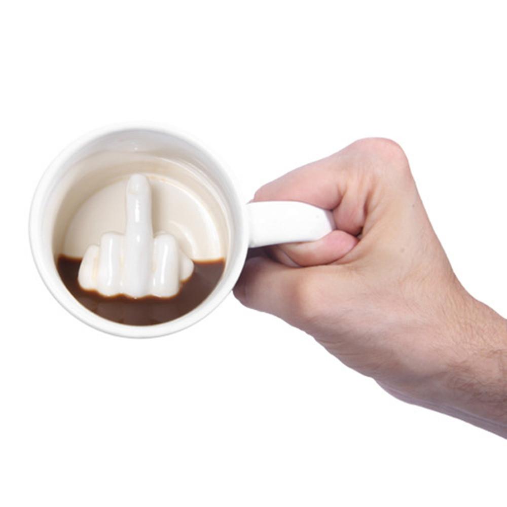 300ml Creative Design White Middle Finger Ceramics Mug Novelty Style Mixing Coffee Milk Tea Cup Funny Ceramic Mug Water Cup 300 ml
300ml Creative Design White Middle Finger Ceramics Mug Novelty Style Mixing Coffee Milk Tea Cup Funny Ceramic Mug Water Cup 300 ml