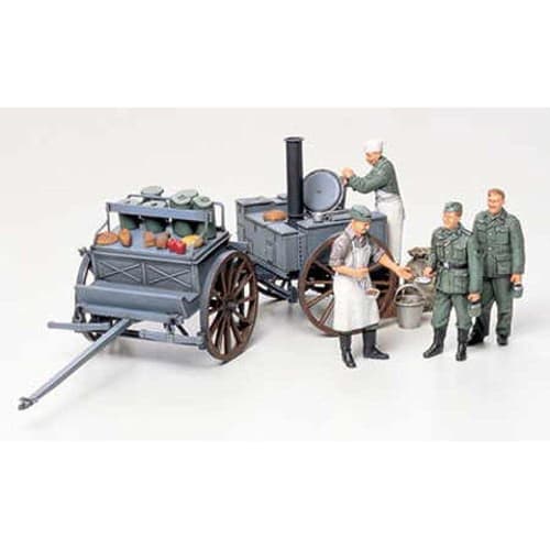 Tamiya 1/35 Military Miniature Series No.247 German Army Field Cooking Set Plastic Model 35247
Tamiya 1/35 Military Miniature Series No.247 German Army Field Cooking Set Plastic Model 35247