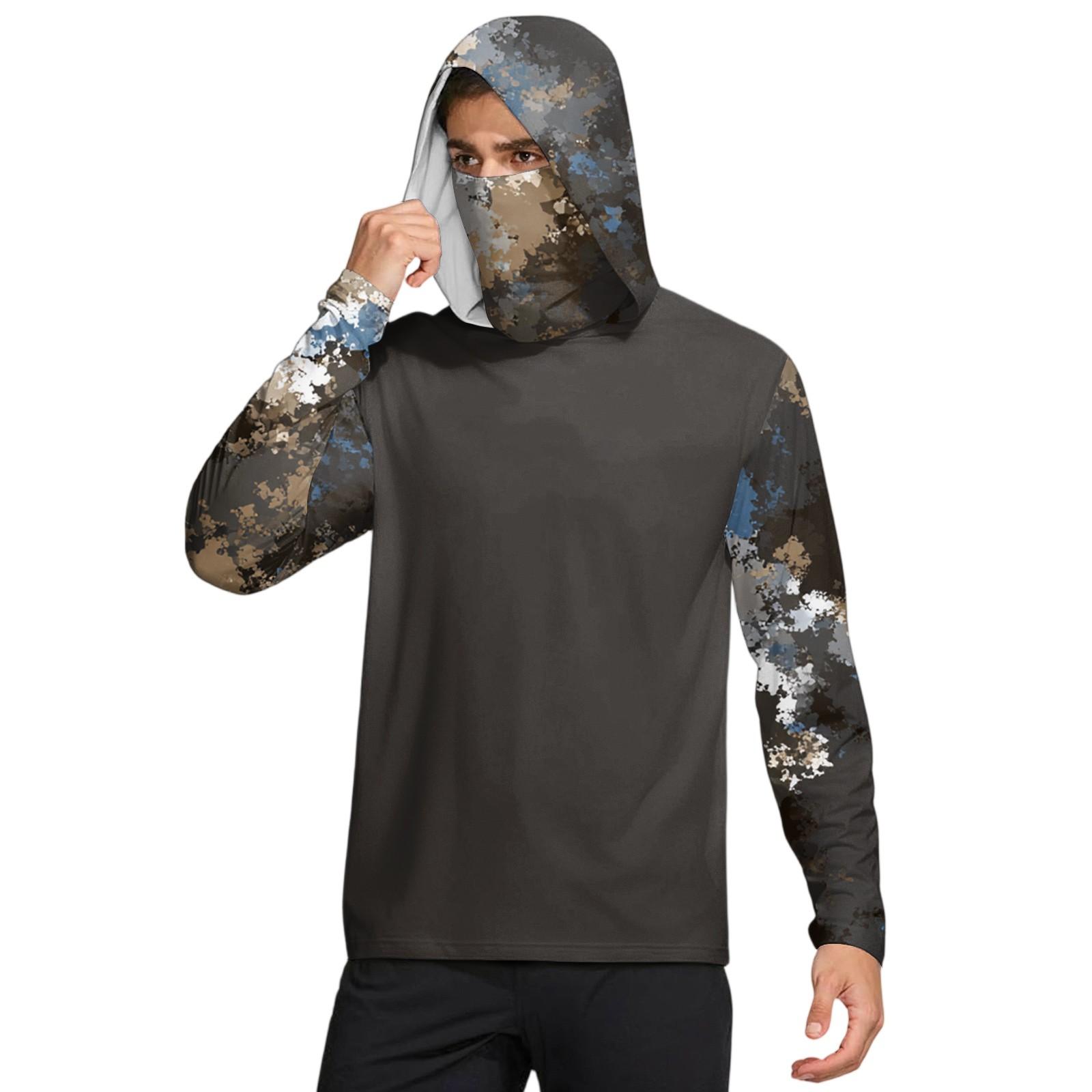 Мужская рубашка с маской Легкая с длинным рукавом Капюшон Для пеших прогулок Рыбалки Для выступлений L коричневый
Мужская рубашка с маской Легкая с длинным рукавом Капюшон Для пеших прогулок Рыбалки Для выступлений L коричневый