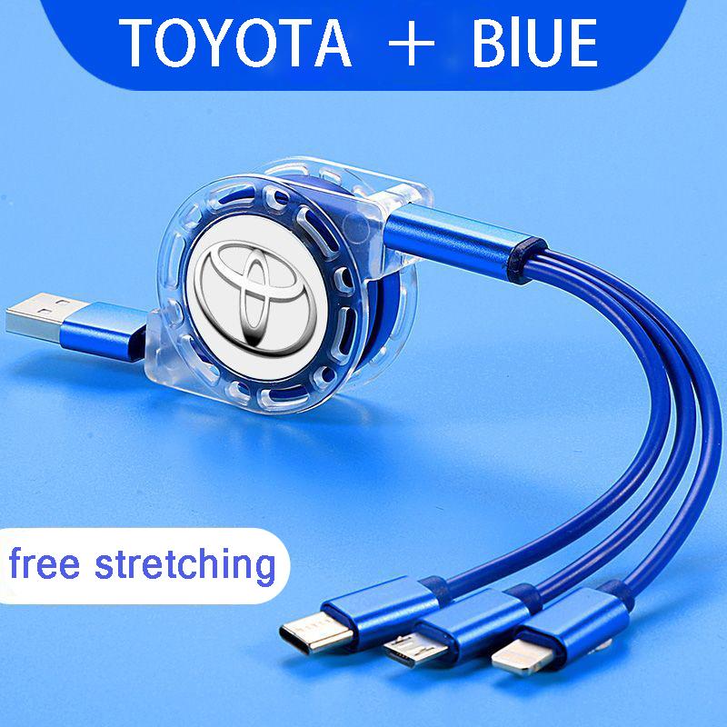 For Toyota 2026 Hot Hub Caps 3A Fast Charge 3 In 1 USB Type C Charging Cable Multi Charger Retractable Charger For toyota camry білий
For Toyota 2026 Hot Hub Caps 3A Fast Charge 3 In 1 USB Type C Charging Cable Multi Charger Retractable Charger For toyota camry білий