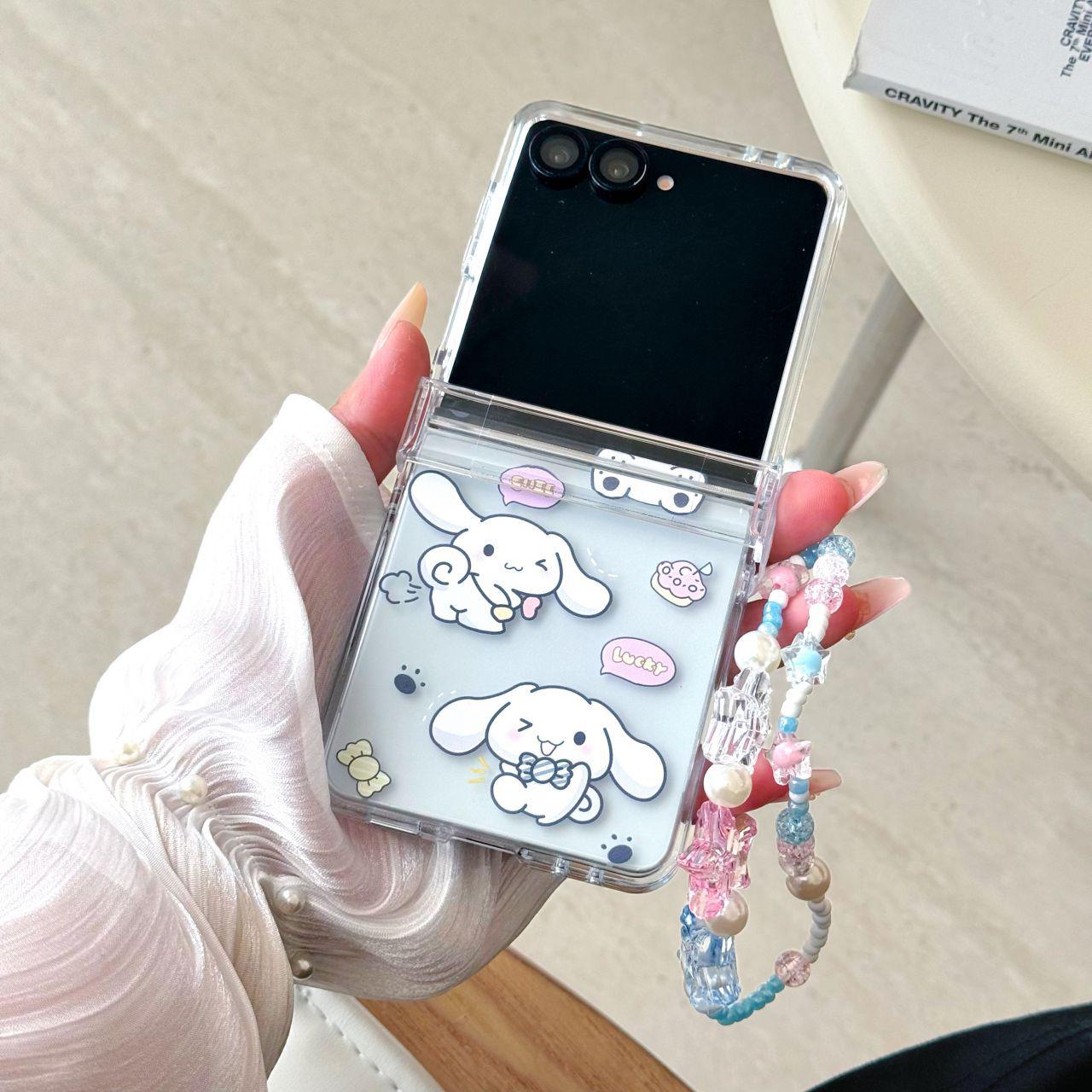 Мультяшний чохол My Melody & Cinnamoroll для Samsung Z Flip6/7, складаний, протиударний, для жінок. ZFlip 7
Мультяшний чохол My Melody & Cinnamoroll для Samsung Z Flip6/7, складаний, протиударний, для жінок. ZFlip 7