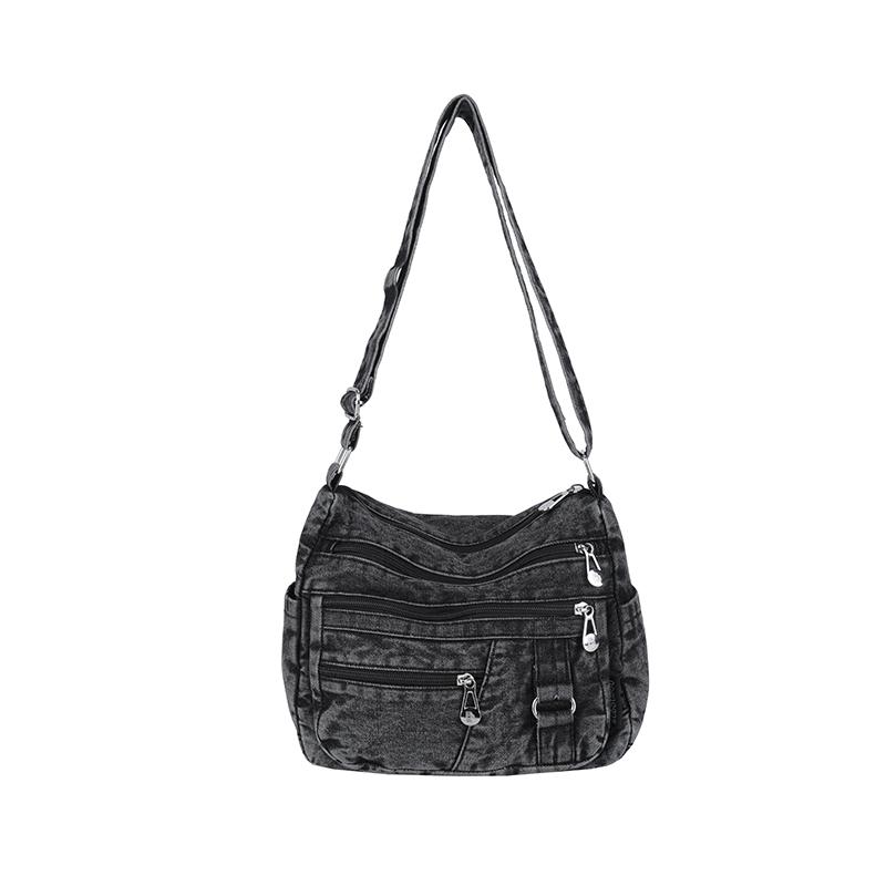 Large Capacity Denim Bag Women s Multi-Layer Shoulder Crossbody Bag чорний
Large Capacity Denim Bag Women s Multi-Layer Shoulder Crossbody Bag чорний