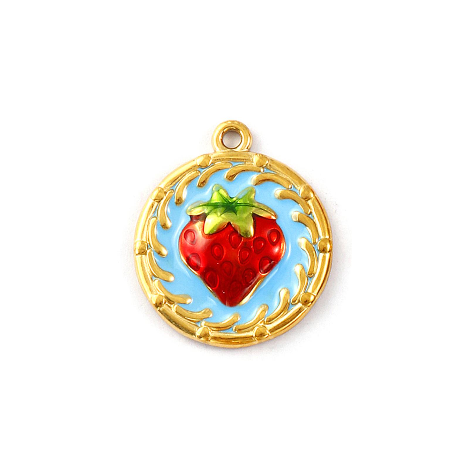 1Piece 304 Stainless Steel Charms 18K Gold Plated Enamel Strawberry Acorn Snail Mushroom Pendant For DIY Necklace Jewelry Making
1Piece 304 Stainless Steel Charms 18K Gold Plated Enamel Strawberry Acorn Snail Mushroom Pendant For DIY Necklace Jewelry Making