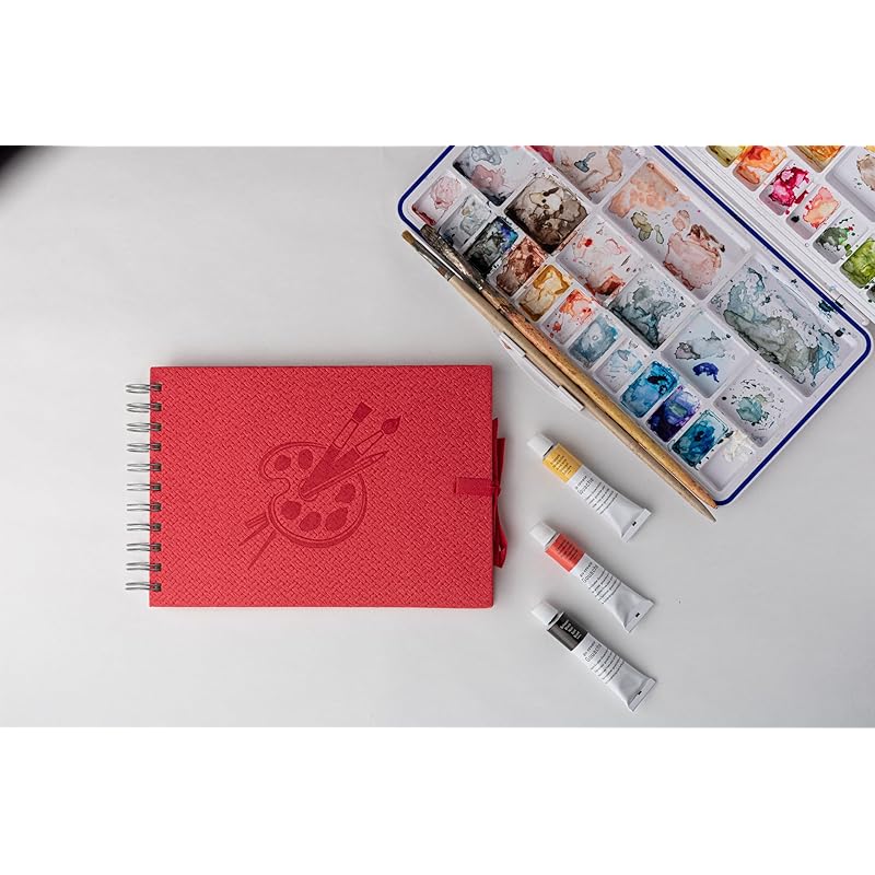 Comma Abaca Wire-O Bound Sketchbook With Ribbon Closure Fine Grain Paper Micro-Perforations For Easy Tear Off- A5 Size,5 5 красный
Comma Abaca Wire-O Bound Sketchbook With Ribbon Closure Fine Grain Paper Micro-Perforations For Easy Tear Off- A5 Size,5 5 красный