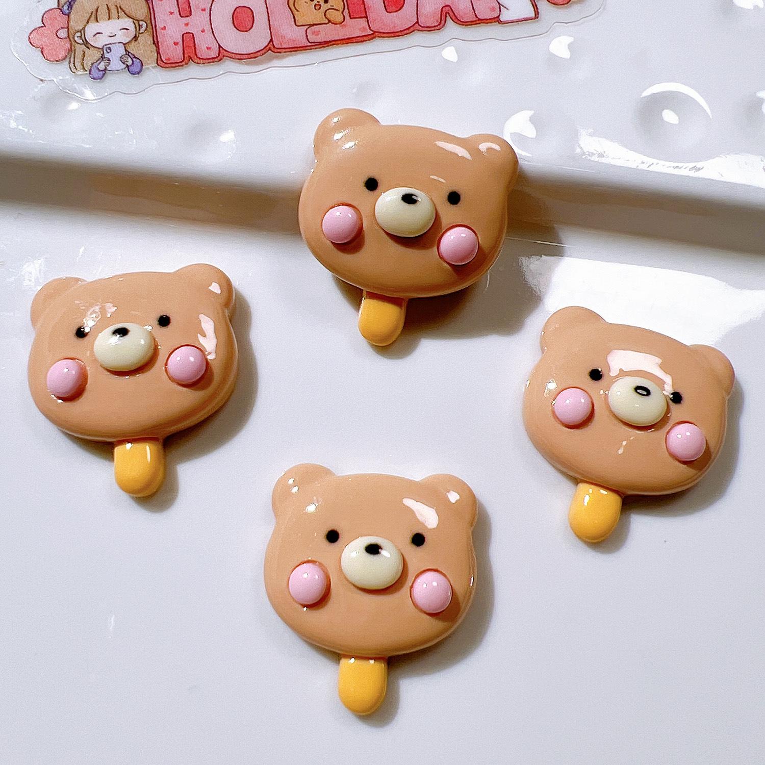 10 Pcs New Cute Cartoon Little Bear Popsicle Series Resin Scrapbook Diy Jewelry Children Gift Hairpin Accessories A76
10 Pcs New Cute Cartoon Little Bear Popsicle Series Resin Scrapbook Diy Jewelry Children Gift Hairpin Accessories A76