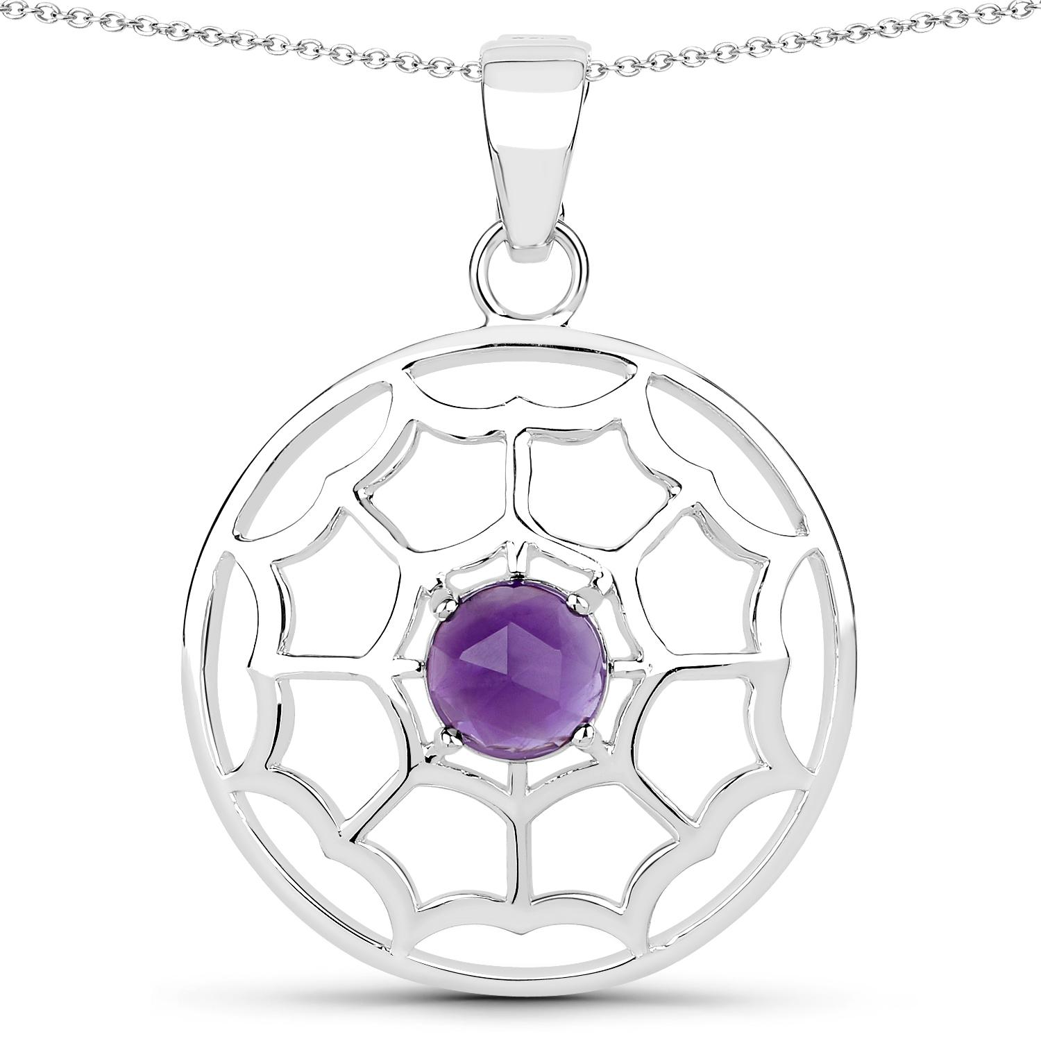 African Amethyst Pendant 925 Sterling Silver Rhodium Statement Jewelry Gift for Her срібний
African Amethyst Pendant 925 Sterling Silver Rhodium Statement Jewelry Gift for Her срібний