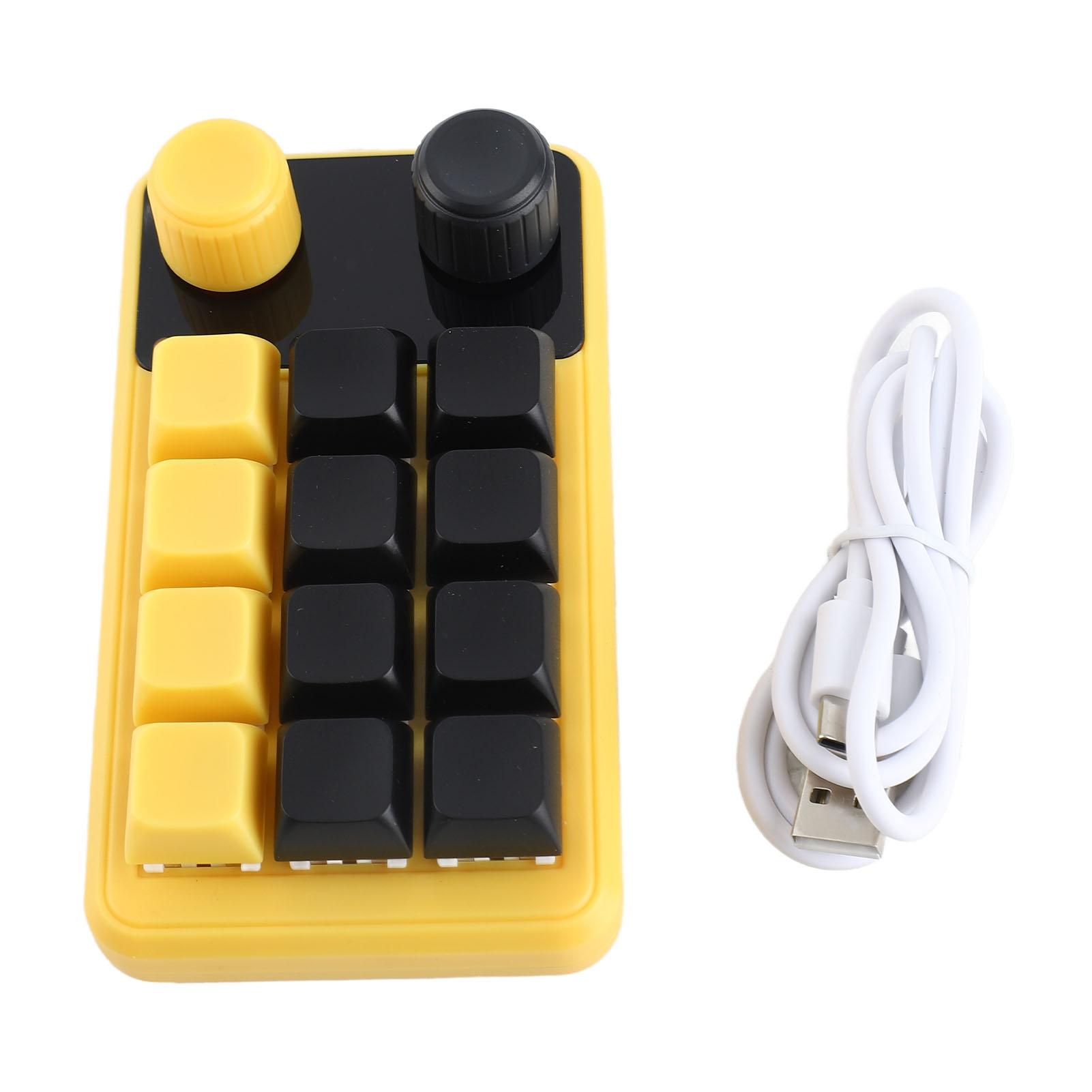 One Handed Programmable Mechanical Keyboard 12 Keys Double Knob Red Switch RGB Programmable Keypad
One Handed Programmable Mechanical Keyboard 12 Keys Double Knob Red Switch RGB Programmable Keypad