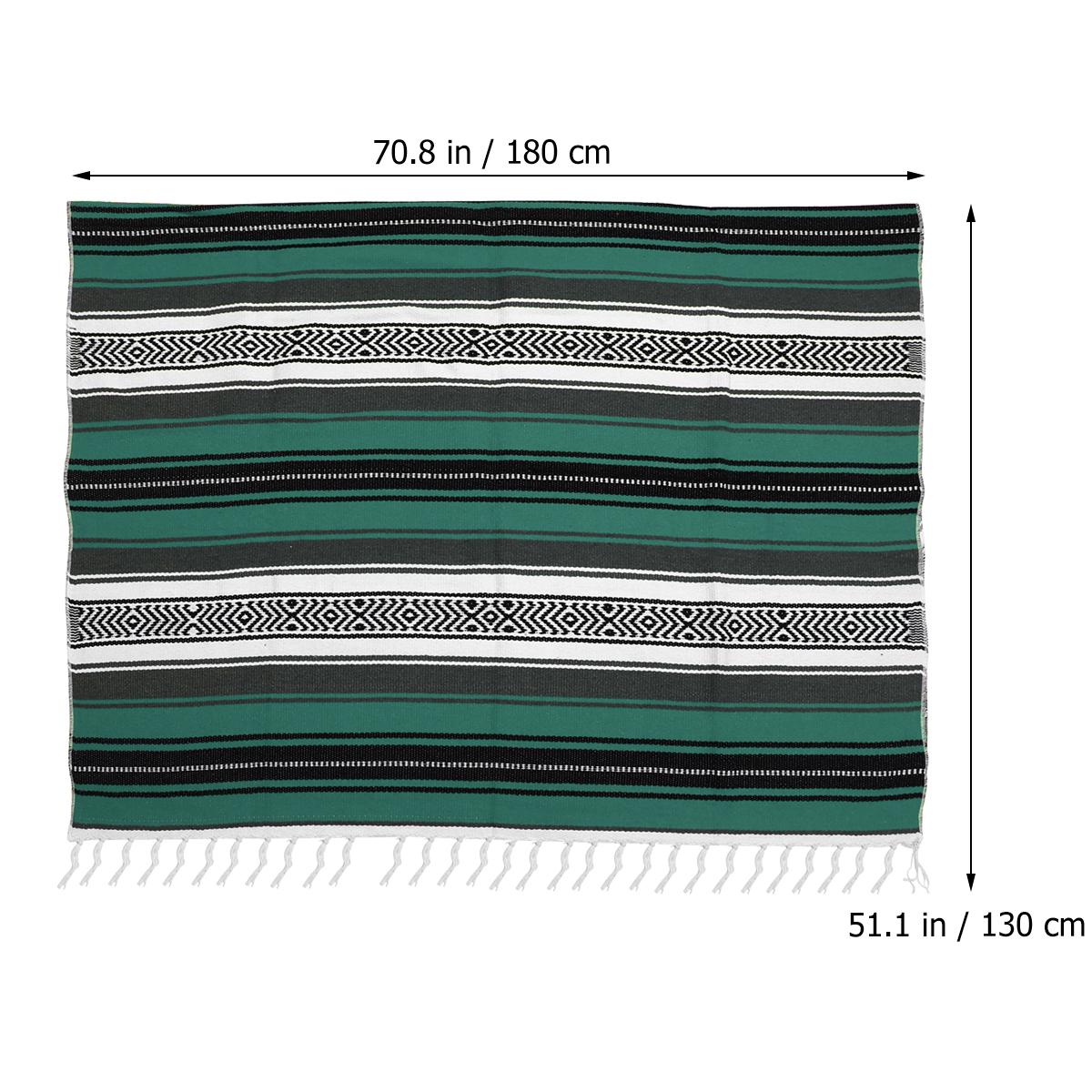 Thick Mexican Woven Blanket Polyester Cotton Soft Vibrant Colors Home Decor Sofa Bedroom Car Use Blue 130X180Cm Blended
Thick Mexican Woven Blanket Polyester Cotton Soft Vibrant Colors Home Decor Sofa Bedroom Car Use Blue 130X180Cm Blended