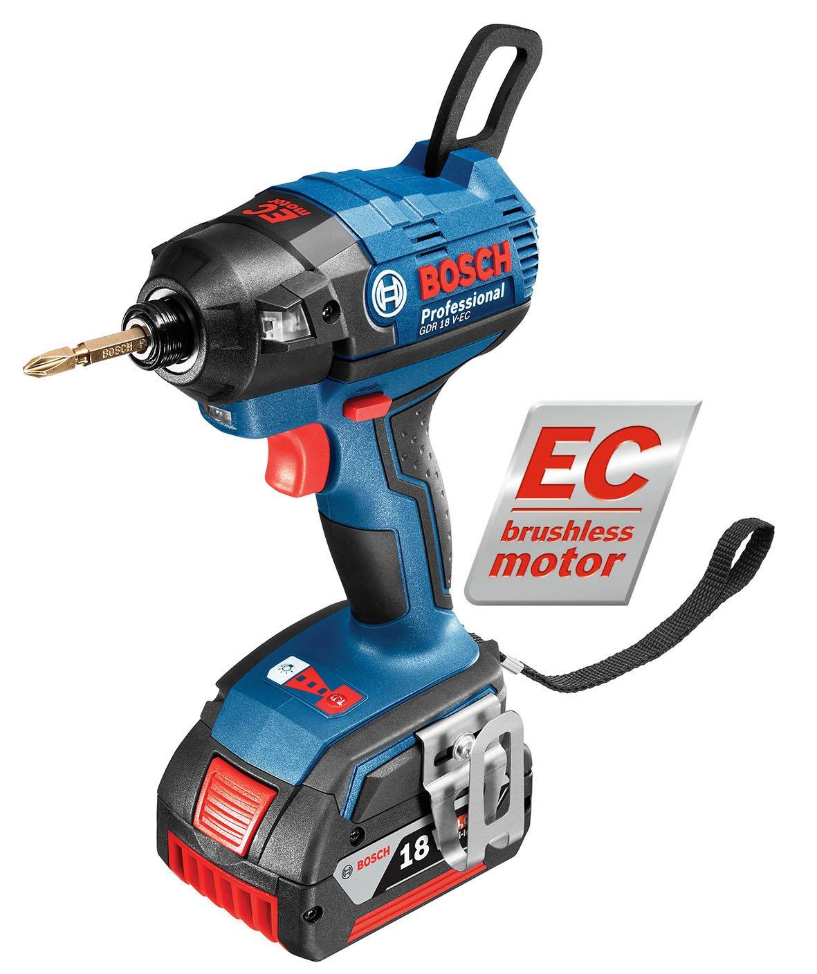 Акумуляторний ударний шуруповерт Bosch Professional 18 В, зарядний пристрій і футляр для транспортування (1 4.0Ah, 2.0Ah, в комплекті) GDR18V-ECN синій
Акумуляторний ударний шуруповерт Bosch Professional 18 В, зарядний пристрій і футляр для транспортування (1 4.0Ah, 2.0Ah, в комплекті) GDR18V-ECN синій
