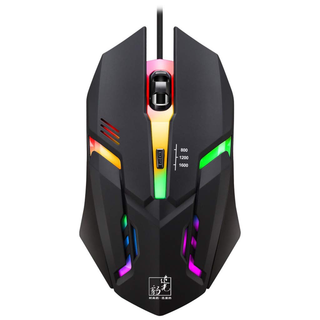 K2 Colorful LED Light 4-Button 2400DPI Optical USB Wired Gaming Mouse As Shown A
K2 Colorful LED Light 4-Button 2400DPI Optical USB Wired Gaming Mouse As Shown A