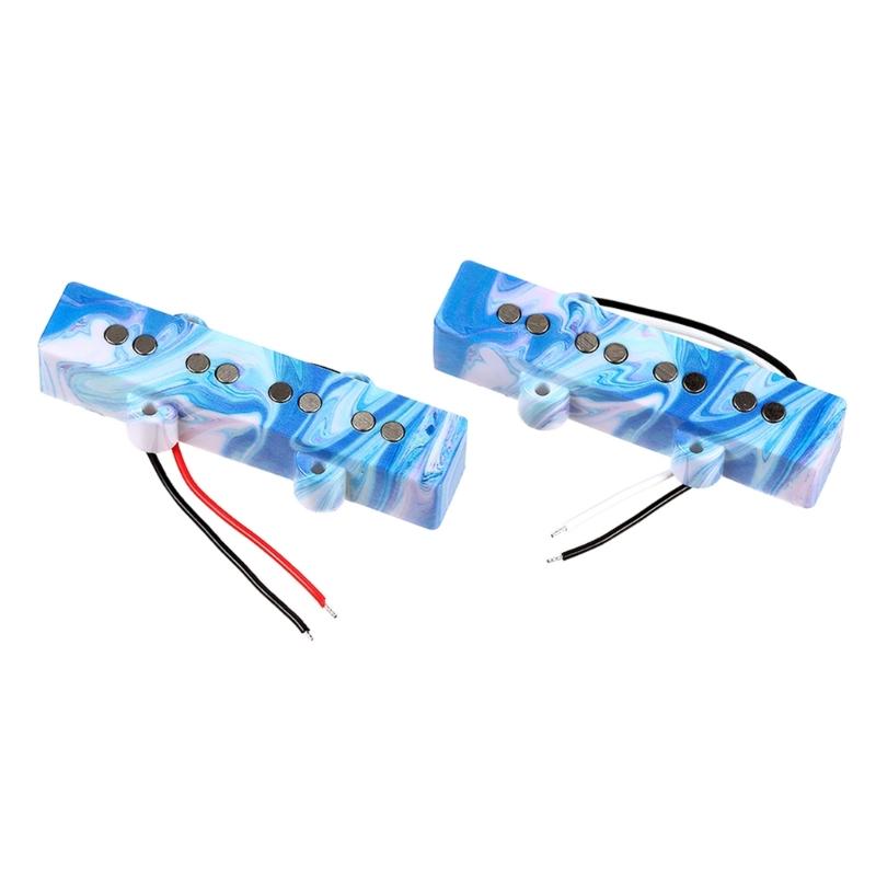 4 String Bass Guitar Pickup with Alnico Magnets and Fiber Bobbin for Superior Sound Quality Colorful Marble Pattern 1
4 String Bass Guitar Pickup with Alnico Magnets and Fiber Bobbin for Superior Sound Quality Colorful Marble Pattern 1