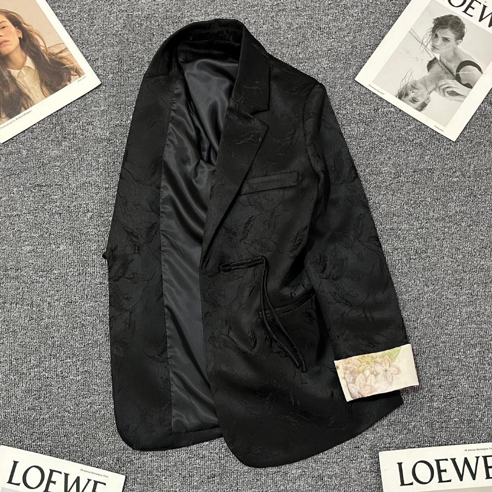2025 Новый черный женский пиджак в китайском стиле, универсальный: Повседневный, Модный, Дизайн для весны и осени XL чёрный
2025 Новый черный женский пиджак в китайском стиле, универсальный: Повседневный, Модный, Дизайн для весны и осени XL чёрный