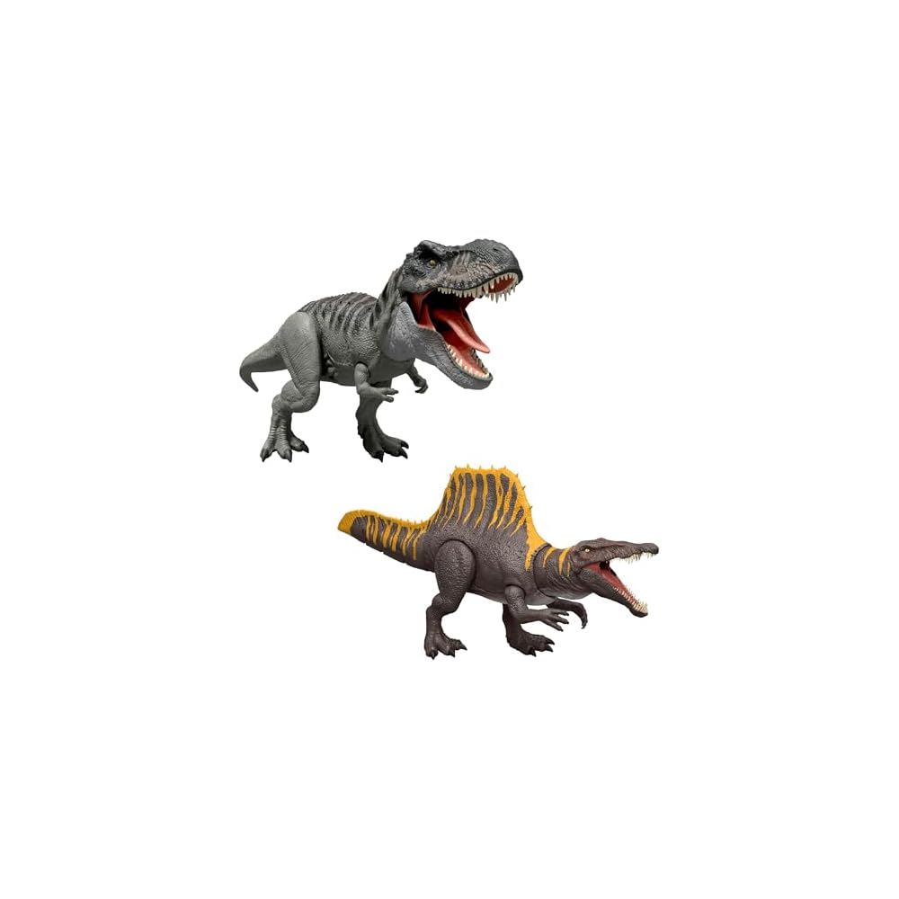 Mattel Jurassic World T-Rex and Spinosaurus Action Figures Set for Kids Ages 4 and Up Multi-Color
Mattel Jurassic World T-Rex and Spinosaurus Action Figures Set for Kids Ages 4 and Up Multi-Color