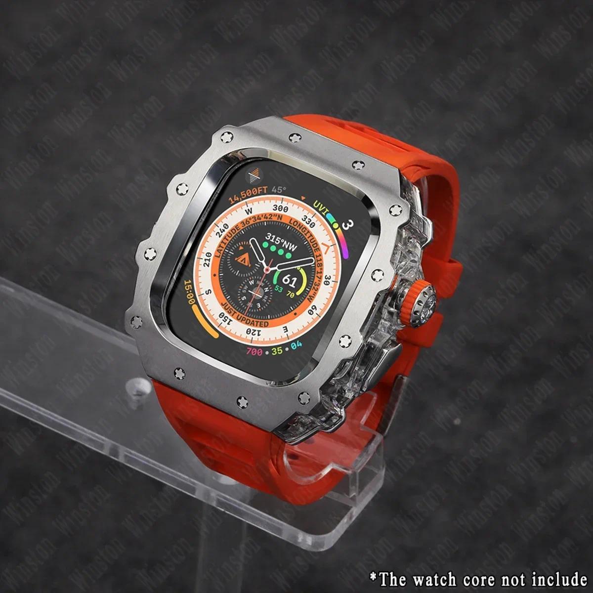 Розкішний набір для модифікації для Apple Watch Ultra 3/2 49 мм 45 мм 44 мм Силіконовий ремінець Корпус з нержавіючої сталі IWatch Series 9 8 7 6 5 Мод For Ultra 2 1 49mm
Розкішний набір для модифікації для Apple Watch Ultra 3/2 49 мм 45 мм 44 мм Силіконовий ремінець Корпус з нержавіючої сталі IWatch Series 9 8 7 6 5 Мод For Ultra 2 1 49mm