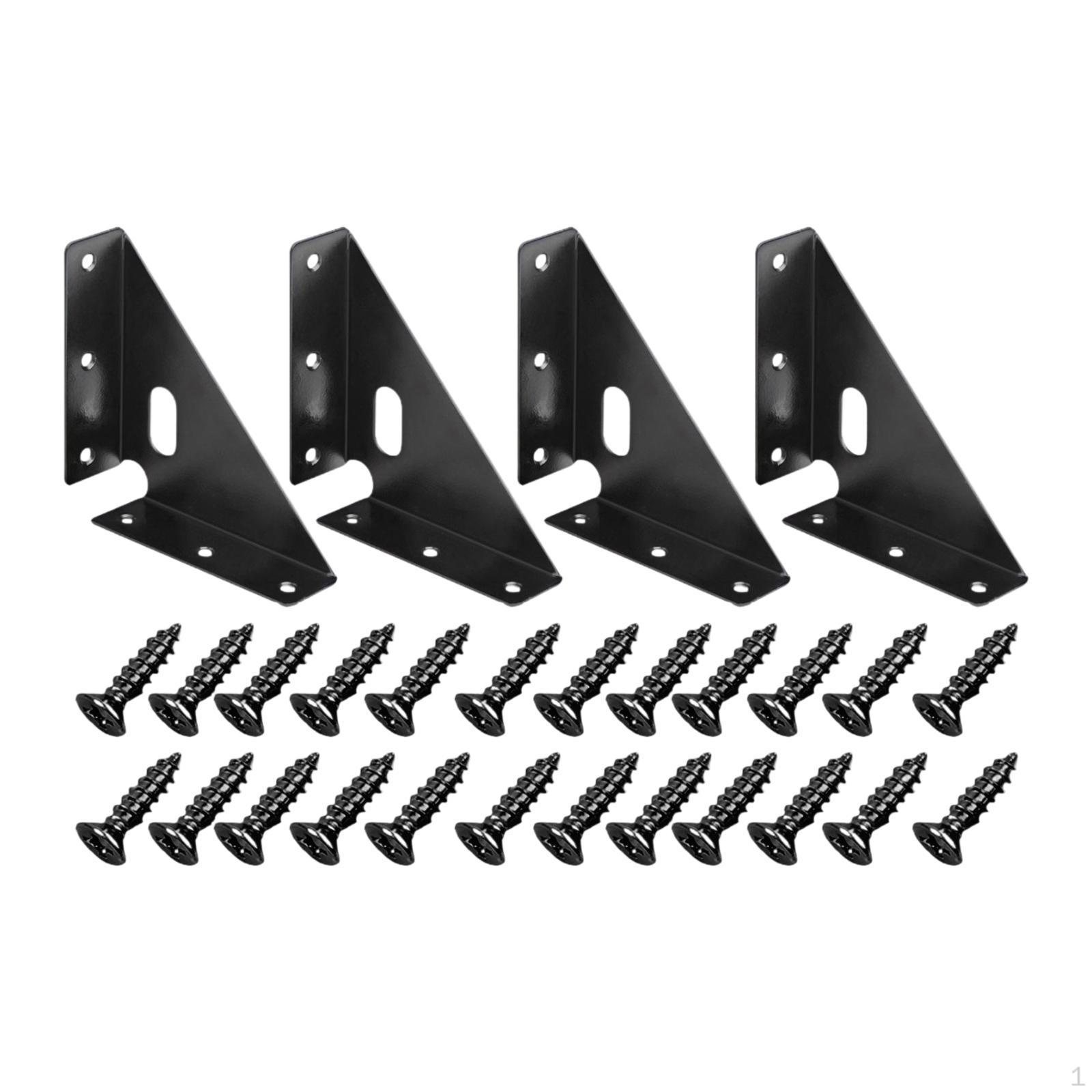 4x Heavy Duty Gusset Joints Bracket Corner Brace Angle Support Brackets with Screw Shelf
4x Heavy Duty Gusset Joints Bracket Corner Brace Angle Support Brackets with Screw Shelf