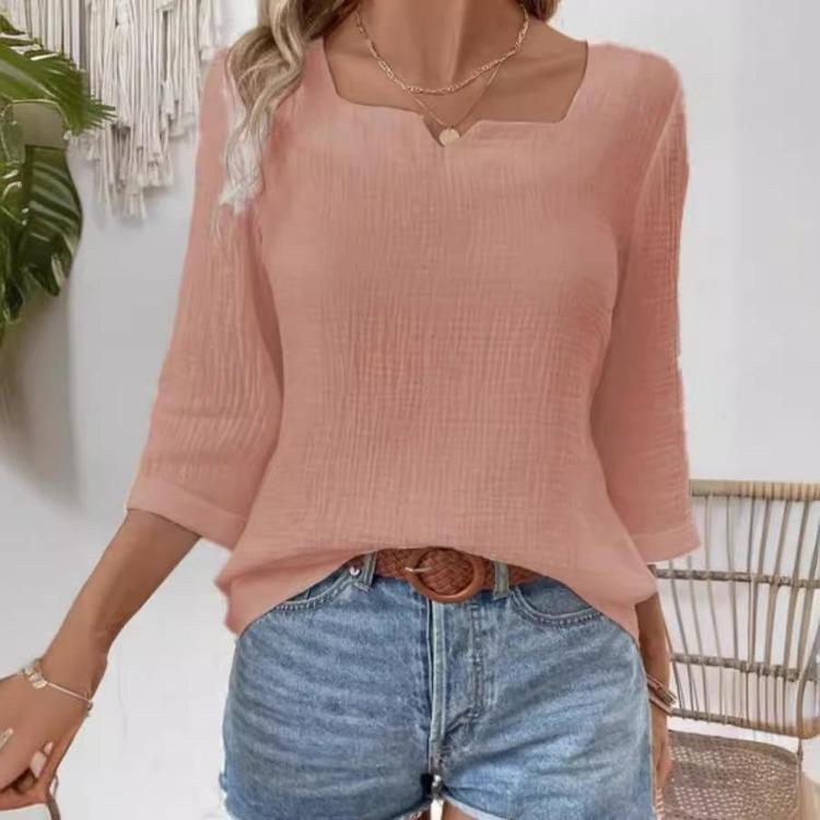 Women s Autumn Casual Long Sleeve V Neck Blouse Loose Fit Solid Color Shirt Simple Top Clothing XXL рожевий
Women s Autumn Casual Long Sleeve V Neck Blouse Loose Fit Solid Color Shirt Simple Top Clothing XXL рожевий