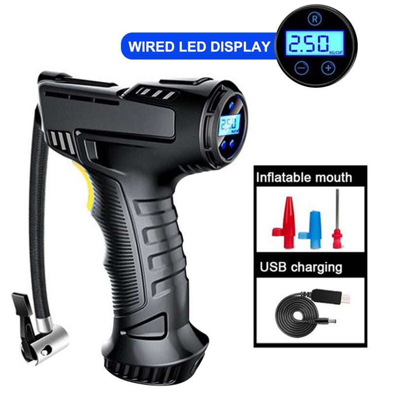 120 Вт перезаряжаемый воздушный компрессор, беспроводной надувной насос, портативный воздушный насос, автомобильный накачиватель шин, цифровой для автомобильных велосипедных шариков
120 Вт перезаряжаемый воздушный компрессор, беспроводной надувной насос, портативный воздушный насос, автомобильный накачиватель шин, цифровой для автомобильных велосипедных шариков