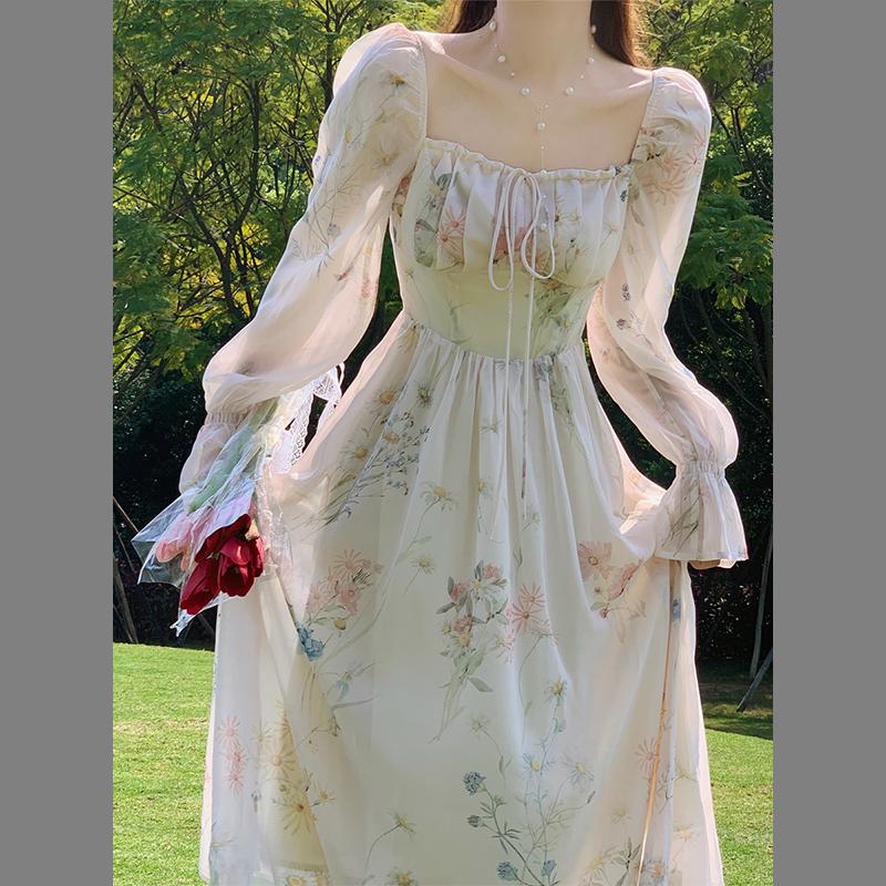 Весеннее женское платье с длинными рукавами и цветочным принтом, сладкий темперамент, первая французская любовь, нежный стиль, длинная юбка для похудения S абрикосовый
Весеннее женское платье с длинными рукавами и цветочным принтом, сладкий темперамент, первая французская любовь, нежный стиль, длинная юбка для похудения S абрикосовый